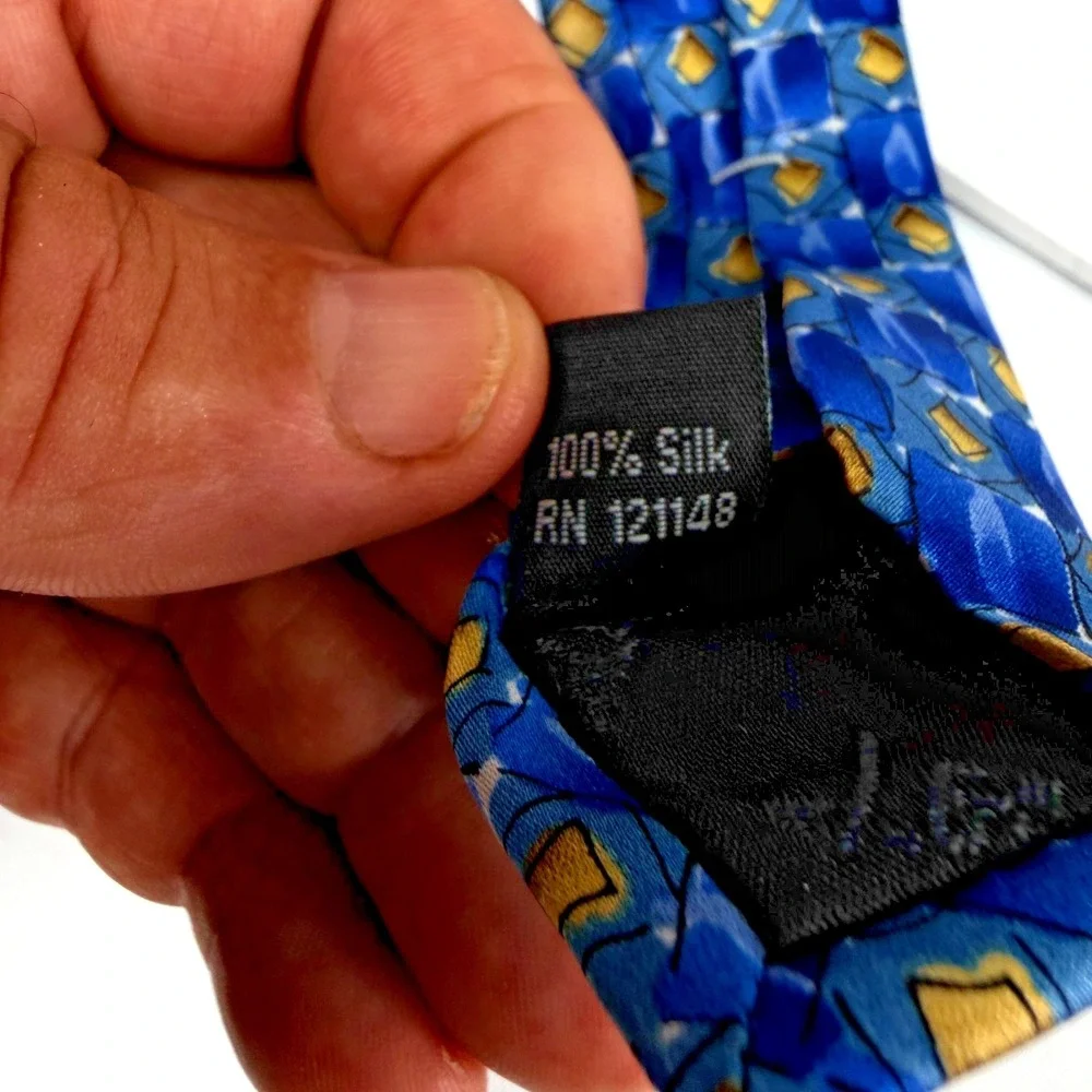 J. Garcia Tie Limited Edition Space Containers Collection 54 Abstract Silk Neckt